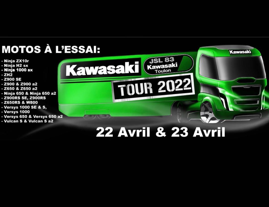 LE KAWASAKI TOUR 2022 ARRIVE BIENTOT !